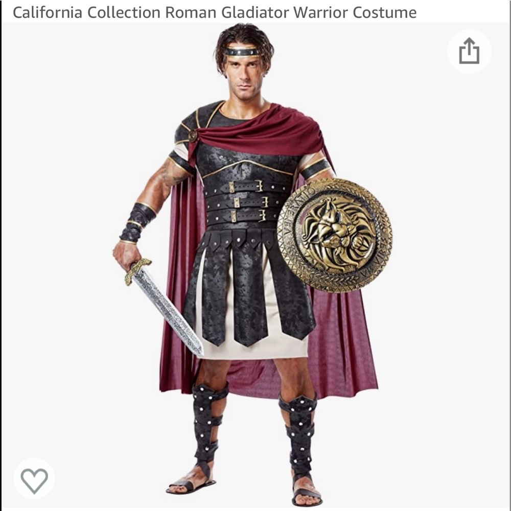 Roman Gladiator Warrior Costume XL